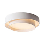 Kelvoy White Cylinder LED Ceiling Light Modern Round Light For Living Rooms