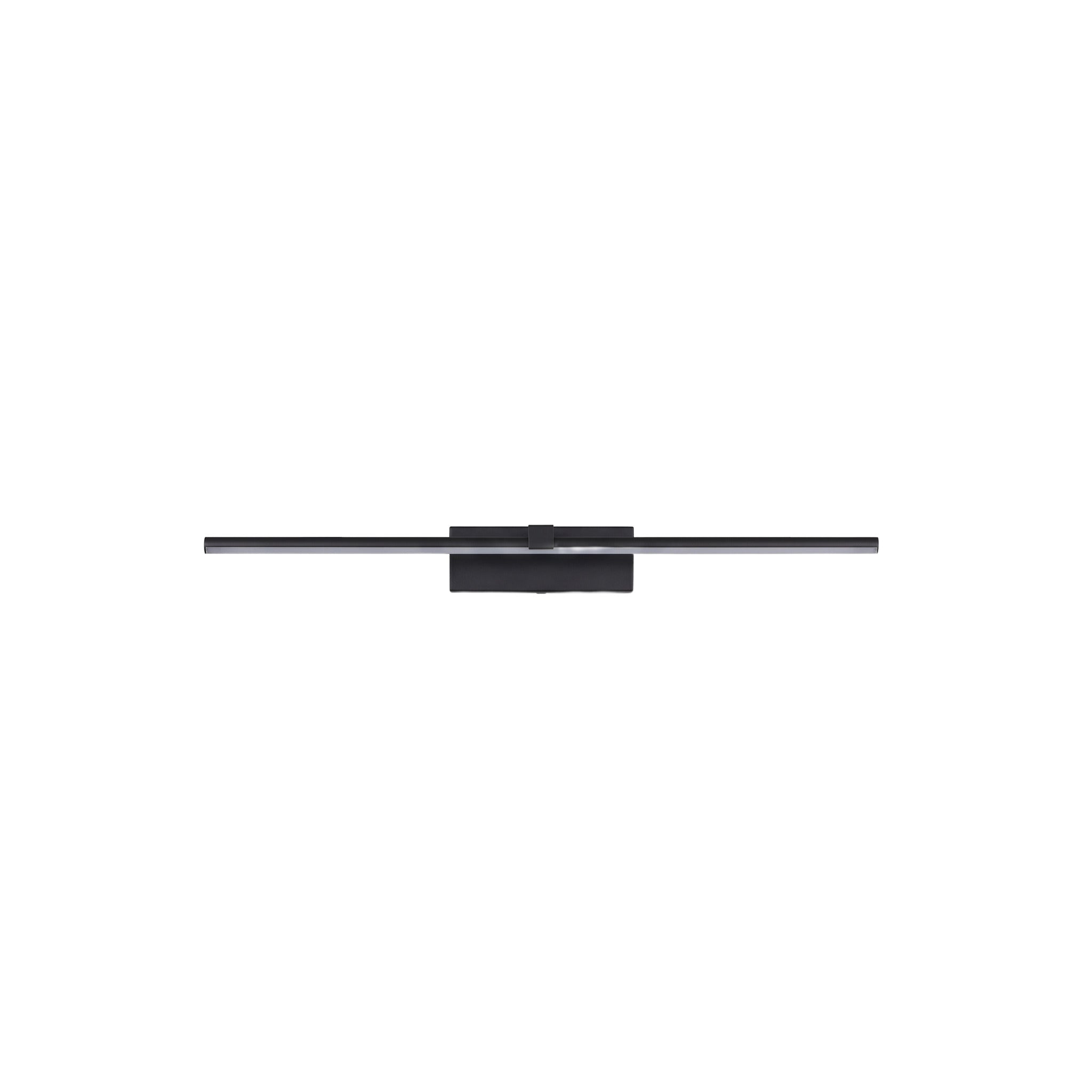 Arlen Black Linear LED Mirror Light Slim Metal Wall Light For Vanity Areas