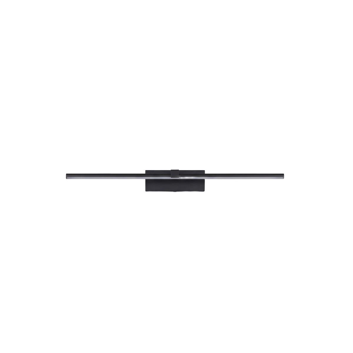 Arlen Black Linear LED Mirror Light Slim Metal Wall Light For Vanity Areas